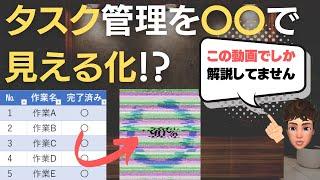 【Excel講座】タスク進捗管理に使える◯◯グラフの作成方法について手順を解説します！ダッシュボード作成にも活かせるテクニックです！