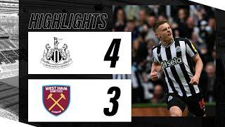 Newcastle United 4 West Ham United 3 | Premier League Highlights