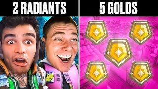 2 Radiants VS 5 Golds (AN ABSOLUTE NAIL BITER)