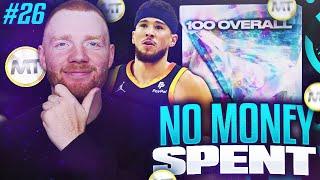 NO MONEY SPENT #26 - GUARANTEED 100 OVERALL PACK! NBA 2K24 MYTEAM!