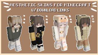 aesthetic minecraft skins for girls  w/ download links