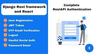 Complete Django Rest Framework Jwt Authentication System part 3
