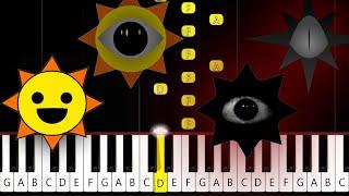 Mr. Sun in 4 Phases (Incredibox SPRUNKI) - Piano Tutorial