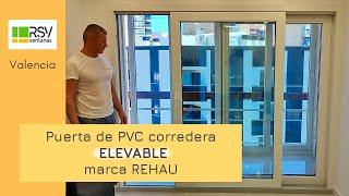 Puerta de PVC Corredera Elevable. REHAU GENEO HST