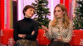 Darkest Hour  Lily James & Kristin Scott Thomas interview [ with subtitles ]