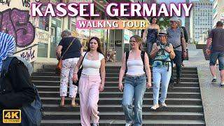  Kassel Germany Walking Tour in 4k/60fps UHD - City Walk With Real Ambient Sounds