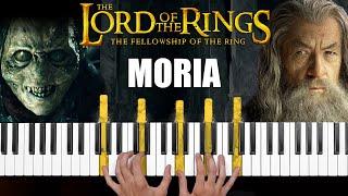 The Lord of the Rings - Dwarrowdelf (Moria Theme) - Piano Cover & Tutorial