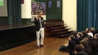 Perry Power of Power Bespoke Motivational Talk to Students at Oakwood School, Horley