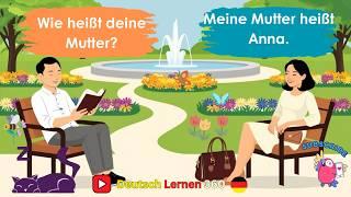 Deutsch lernen  A1 | 100 Wichtige Fragen und Antworten auf Deutsch für Anfänger A1  | Perfekt A1