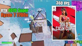 RTX 4070 Super + Ryzen 7 7700x | Fortnite CHAPTER 6 SEASON 1 Solo cash cup | 700+FPS | Performance