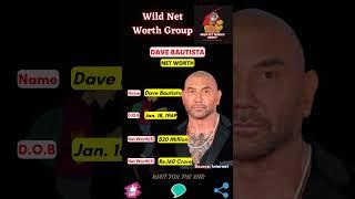  Dave Bautista Net Worth  #shorts  #wildnetworthgroup  23 May 2023 