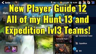 Epic Seven Beginner Guide Part 12 - All Hunt 13 & Expedition Starter Teams!