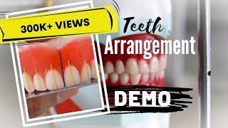 Teeth arrangement made easy! PART ONE