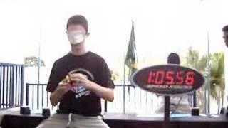 Rubik's Brazil Open 2007 - Pedro Santos 1:53.37 blindfolded