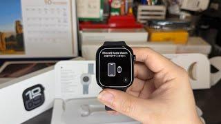 Apple Watch Series 10 46mm GPS with Black Sport Band Unboxing (Jet Black Aluminium Case)