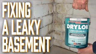 Fixing A Leaky Basement Wall