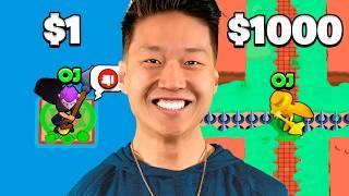 $1 VS $1000 MAP MAKER IN BRAWL STARS!