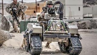 US Marines Futuristic Combat Robots In Action