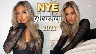 NYE ULTIMATE GLOW-UP FOR 2022!! *haircut, makeup & outfit* GRWM