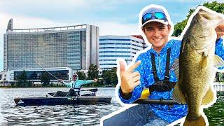 Bass Fishing HIDDEN Orlando Ponds With KAYAKS!!! (Feat. Captain Goggles)