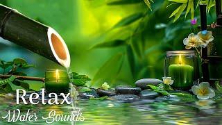 Bamboo Water Fountain, Relaxing Music, Meditation Music  Relaxing Calm Piano Music & Nature Sounds