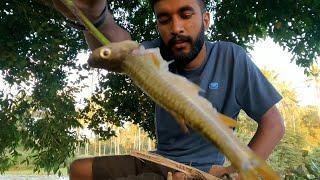 fishing cooking and eating | hook fshing | village fishing in sri lanka