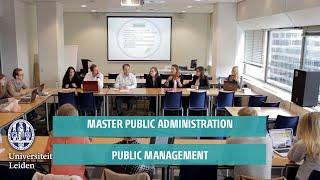 Master Public Administration: Public Management