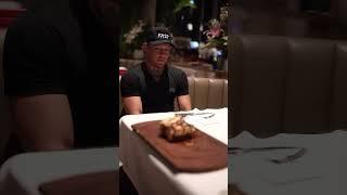 Conor McGregor at Nusr-Et Steakhouse Dubai, Saltbae Cutting Steak #cornormcgregor #nusret #saltbae