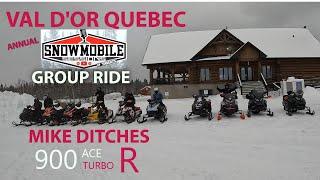 VAL D'OR QUEBEC  SNOWMOBILE SESSIONS GROUP RIDE@mudbrats