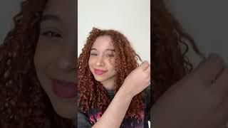 Trying the viral blinger on curly hair #trendy #curlyhair #tryingtiktokhacks