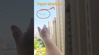 Throw a paper airplane that flies far and high #short#paper #paperplane #papercrafts #origami