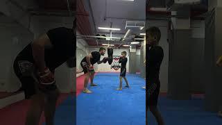 Is This Kickboxing Training or Just Fun?  #kickboxing #trainingday #shorts