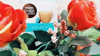 Nescafe Dolce Gusto - Flat White Capsule Review With Sweetened Condensed Milk - Spanish Latte