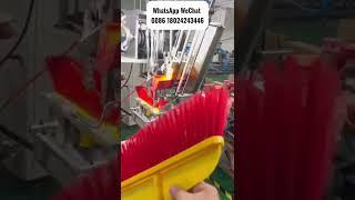 brush broom inserter and injector equipment, Mr.Tall large broom making machine