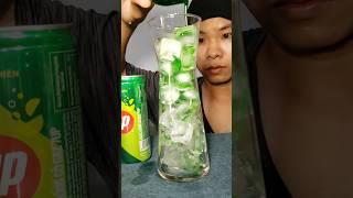 ASMR |Drink cold SEVEN UP  [ ICE ]#asmr #sleep