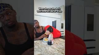 Why she ain’t just make her own?  #cooking #eating #relationship #marriedlife #reality