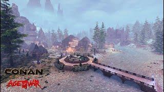 Is this Build too Big? Conan Exiles: Age of War: Riverside Village and King's Mansion.