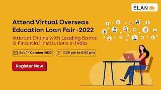 Elan Overseas Education Loan Fair - October 2022