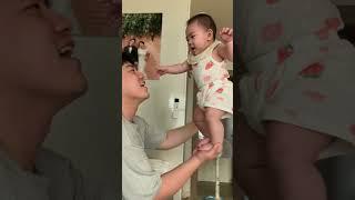 첫째땐 무서워서 못해본 것! 다리 힘 좋은 7개월아기#baby #7개월아기 #간단한놀이 #육아