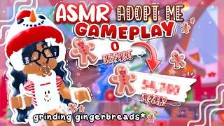 ASMR adopt me gameplay WINTERFEST EDITION - grinding gingerbread - :: ⋆｡‧˚ʚ dearly dea ɞ˚‧｡