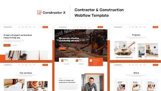 Constructor X - Construction Webflow Template | BRIX Templates