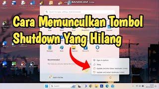 Cara Mengatasi Tombol Shutdown Hilang di Windows 11