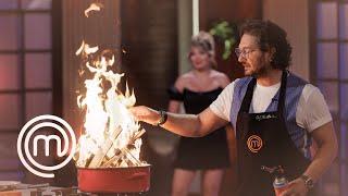 Chef Florin Dumitrescu face o demonstrație incendiară în platoul MasterChef | MasterChef S9