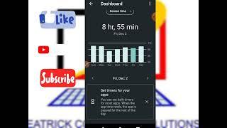 HOW TO CHECK FOR YOUR PHONE SCREEN TIME SPENT ON.@eatrickcomputersolutionsof5346
