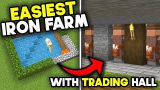 EASIEST ULTIMATE IRON FARM 1.21 Minecraft Bedrock!