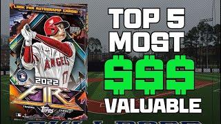 TOP 5 MOST VALUABLE IN 2022 TOPPS FIRE