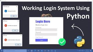 Create Working Login System Using Python | Python Projects