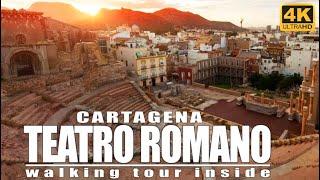 [4K] CARTAGENA. TEATRO ROMANO Tour | Amazing Roman theatre hidden for centuries #murcia #spain