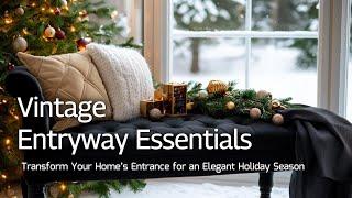 Create a Stunning First Impression with Antique Entryway Furniture for a Cozy Winter Wonderland