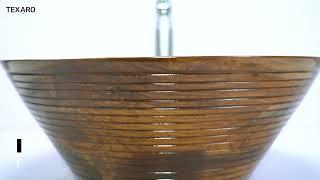 Oval Bowl Sink Wooden Wash Basin | Texaro Sanitaryware